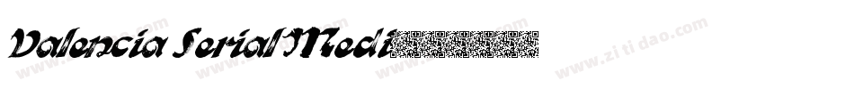 Valencia Serial Medi字体转换